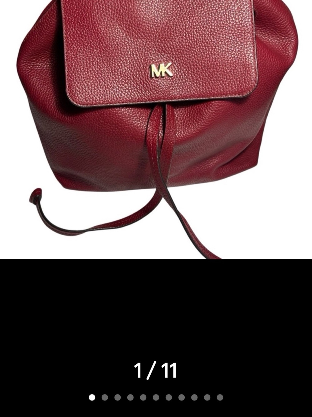 Michael Kors Junie Leather Backpack